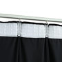 Voir la diapositive 4 : VIDAXL Rideau occultant avec crochets Velours Noir 290x245 cm