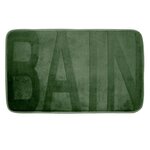 Paris Prix Tapis de Bain Microfibre  Relief  45x75cm Kaki