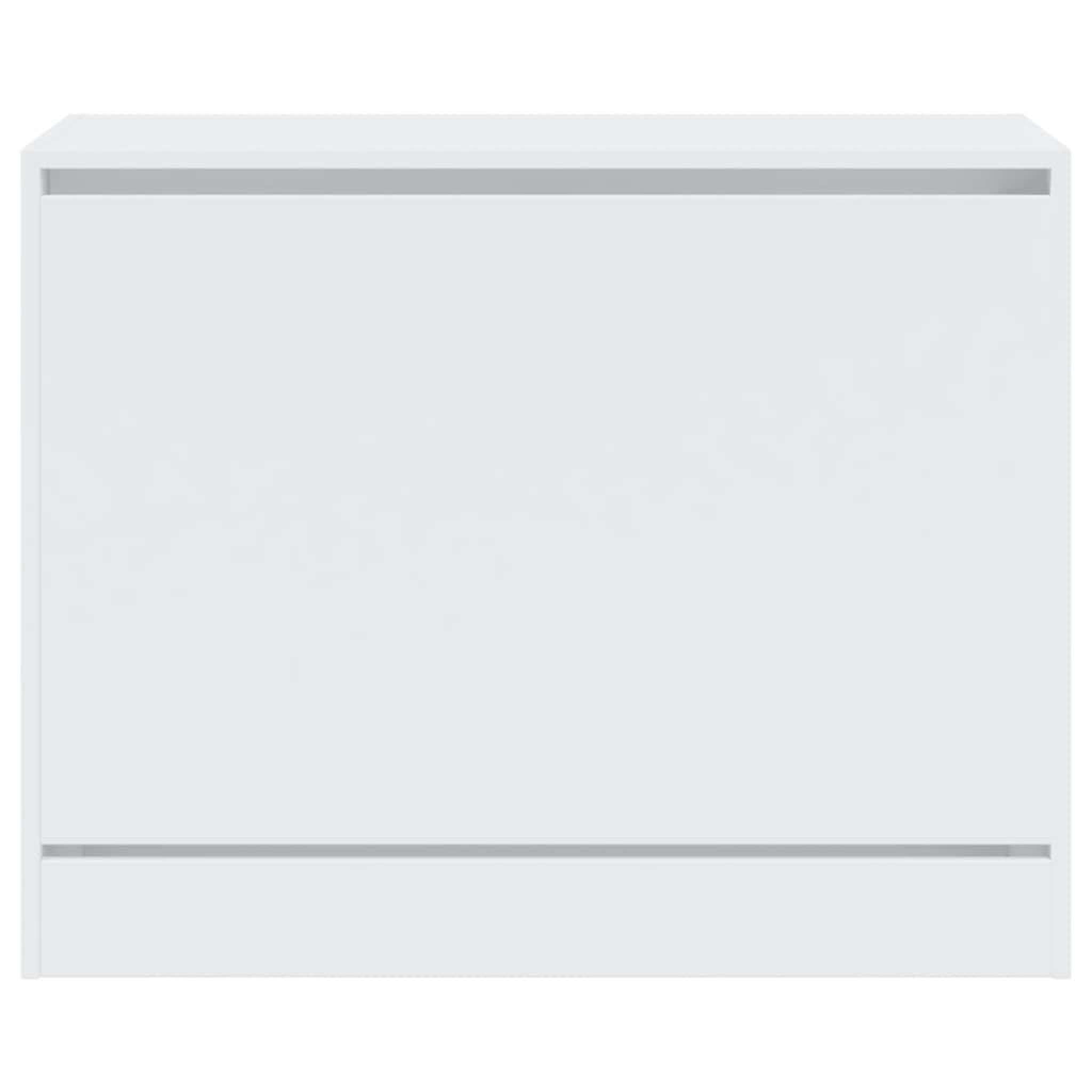 Voir la diapositive 5 : VIDAXL Armoire a chaussures blanc 80x34x63 cm bois d'ingenierie