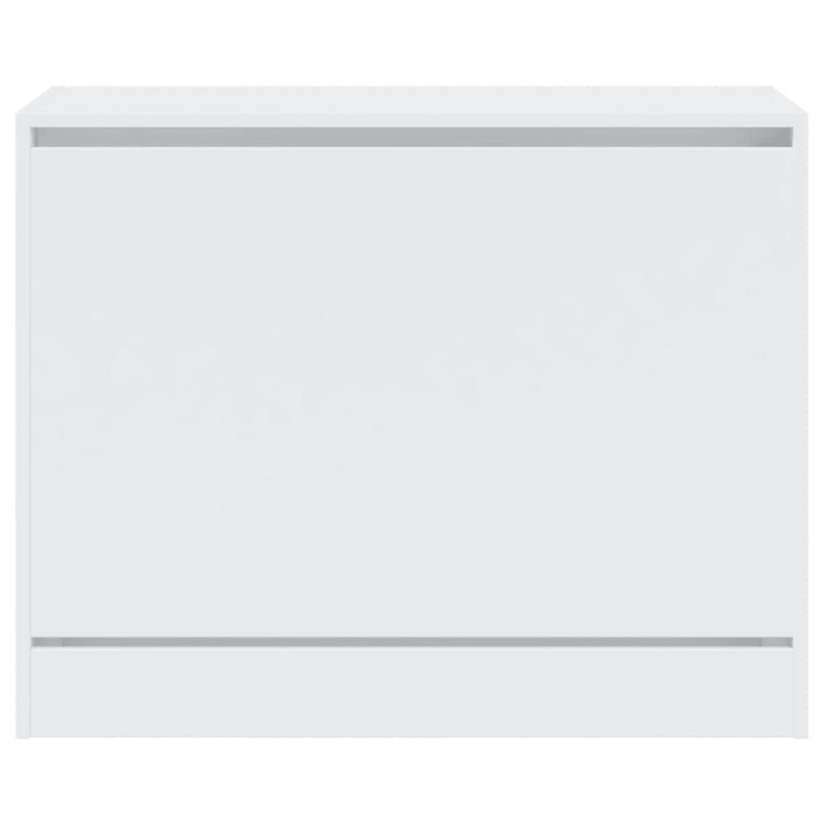 VIDAXL Armoire a chaussures blanc 80x34x63 cm bois d'ingenierie