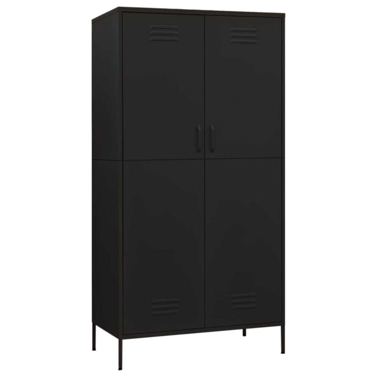 VIDAXL Garde-robe Noir 90x50x180 cm Acier
