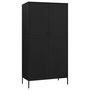 Voir la diapositive 2 : VIDAXL Garde-robe Noir 90x50x180 cm Acier