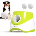PAWHUT Lanceur de balles automatique pour chien 5 balles ETPU vert