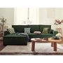 Voir la diapositive 1 : BEST MOBILIER Dellia - canapé d'angle réversible convertible - avec coffre - en velours côtelé - 4 places