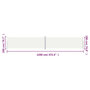 Voir la diapositive 6 : VIDAXL Auvent lateral retractable Creme 200x1200 cm