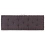 Voir la diapositive 5 : VIDAXL Coussins de plancher de palette lot de 2 Coton Anthracite