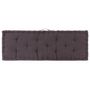 Voir la diapositive 5 : VIDAXL Coussins de plancher de palette lot de 2 Coton Anthracite