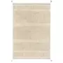 Lorena Canals Tapis coton sable orangé texturé avec finition pompons XS - 90 x 130 cm