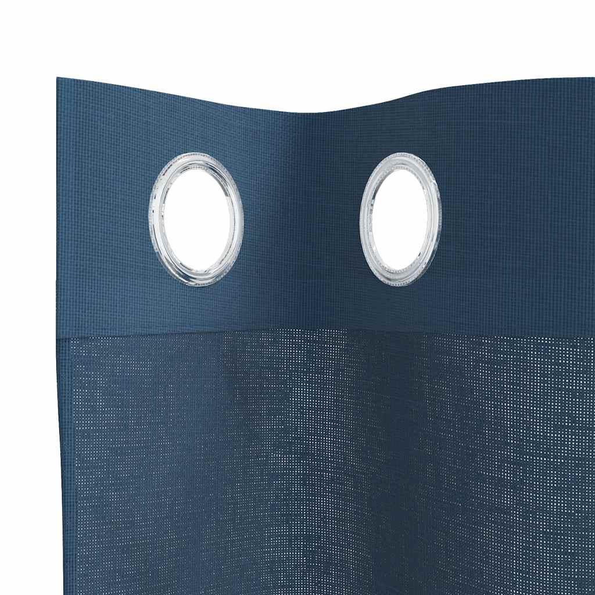 Voir la diapositive 5 : VIDAXL Rideaux en voile avec œillets 2 pcs bleu royal