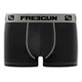 Voir la diapositive 3 : FREEGUN Lot de 4 Boxers homme coton Gris