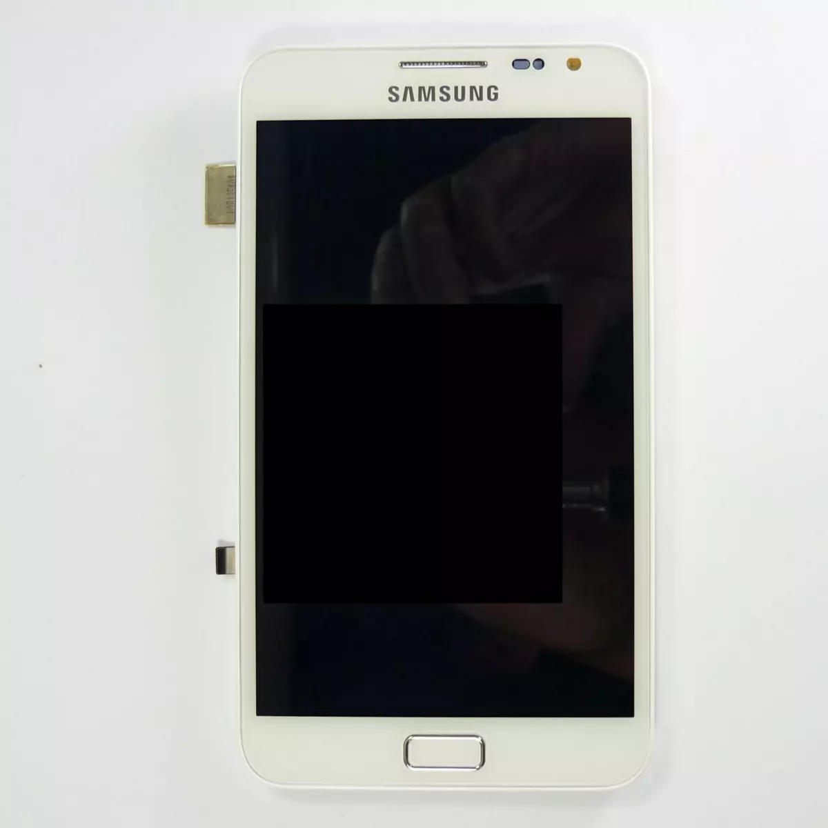 Samsung Original Vitre tactile écran LCD sur châssis Samsung Galaxy Note N7000 blanc