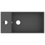 Voir la diapositive 3 : VIDAXL Lavabo de salle de bain avec trop-plein Ceramique Gris fonce