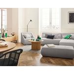 LISA DESIGN Onyx - canapé modulable d'angle droit - 5 places - en velours côtelé. Coloris disponibles : Jaune, Bleu, Gris, Orange, Noir, Vert, Beige