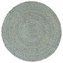 Voir la diapositive 2 : VIDAXL Napperons 6 pcs Vert olive Plain 38 cm Rond Jute