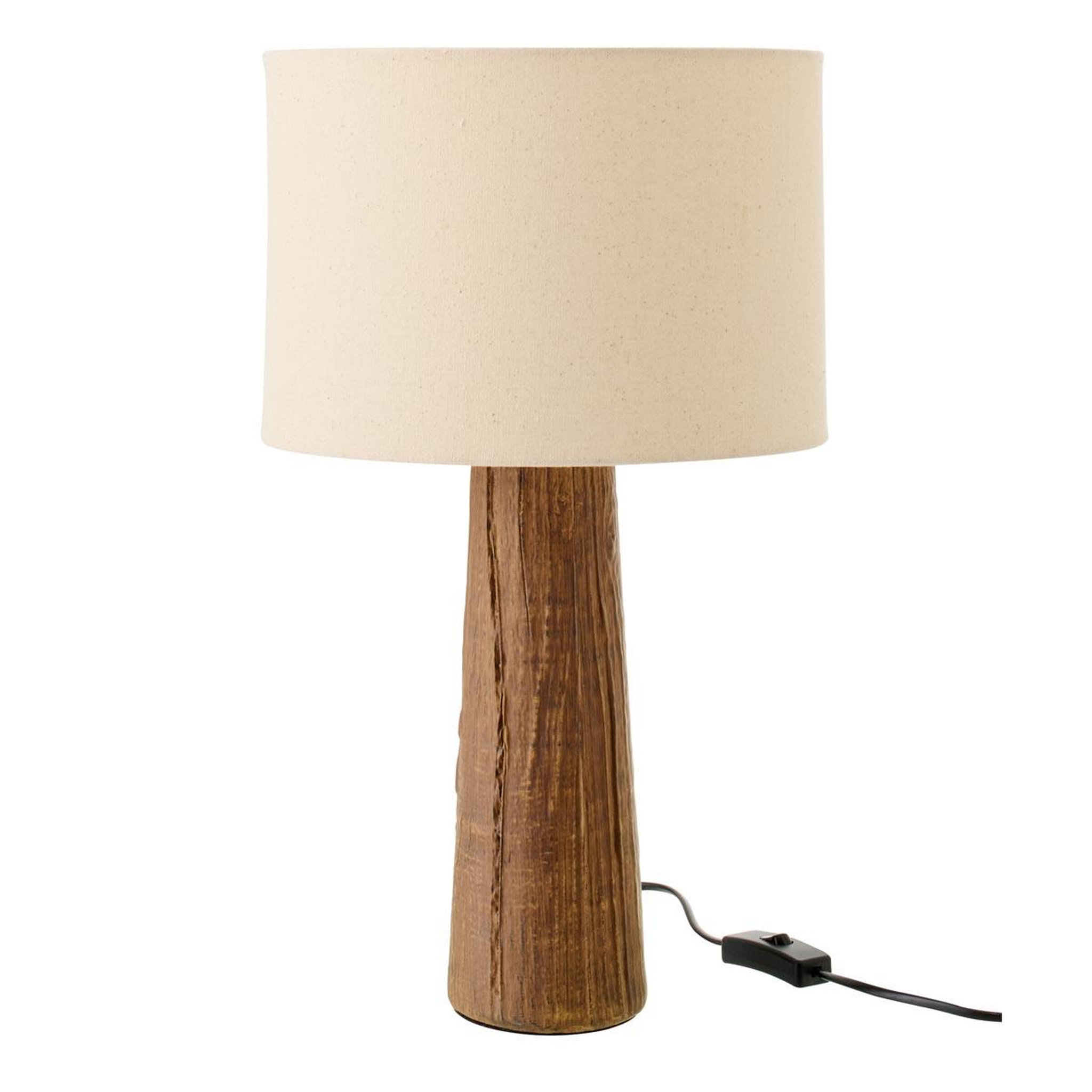 J-LINE Lampe à poser en céramique  melina  43cm marron