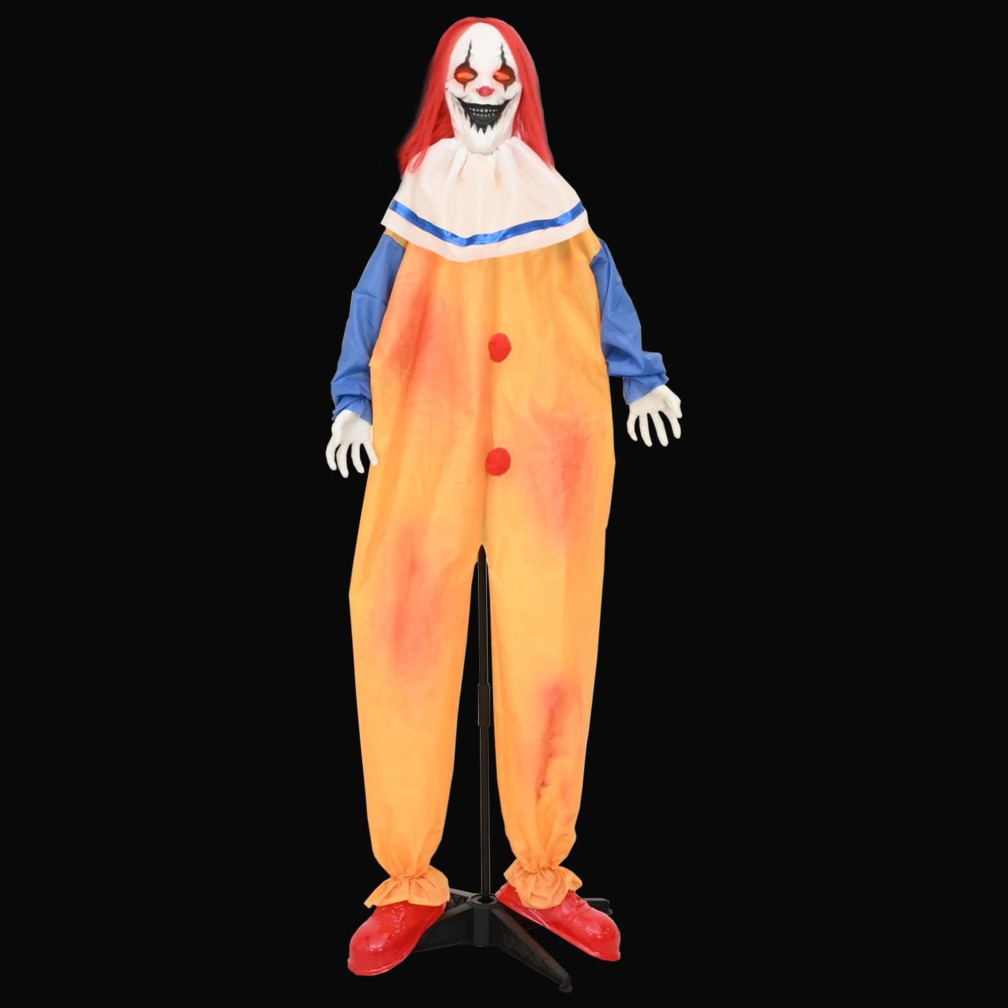 Voir la diapositive 5 : VIDAXL Clown effrayant d'Halloween SPOOKA Jaune et Bleu 126,5 x 180 cm