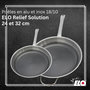 Voir la diapositive 2 : ELO Ensemble de Poêles de cuisson en inox Elo Relief Solution 24 cm et 32 cm