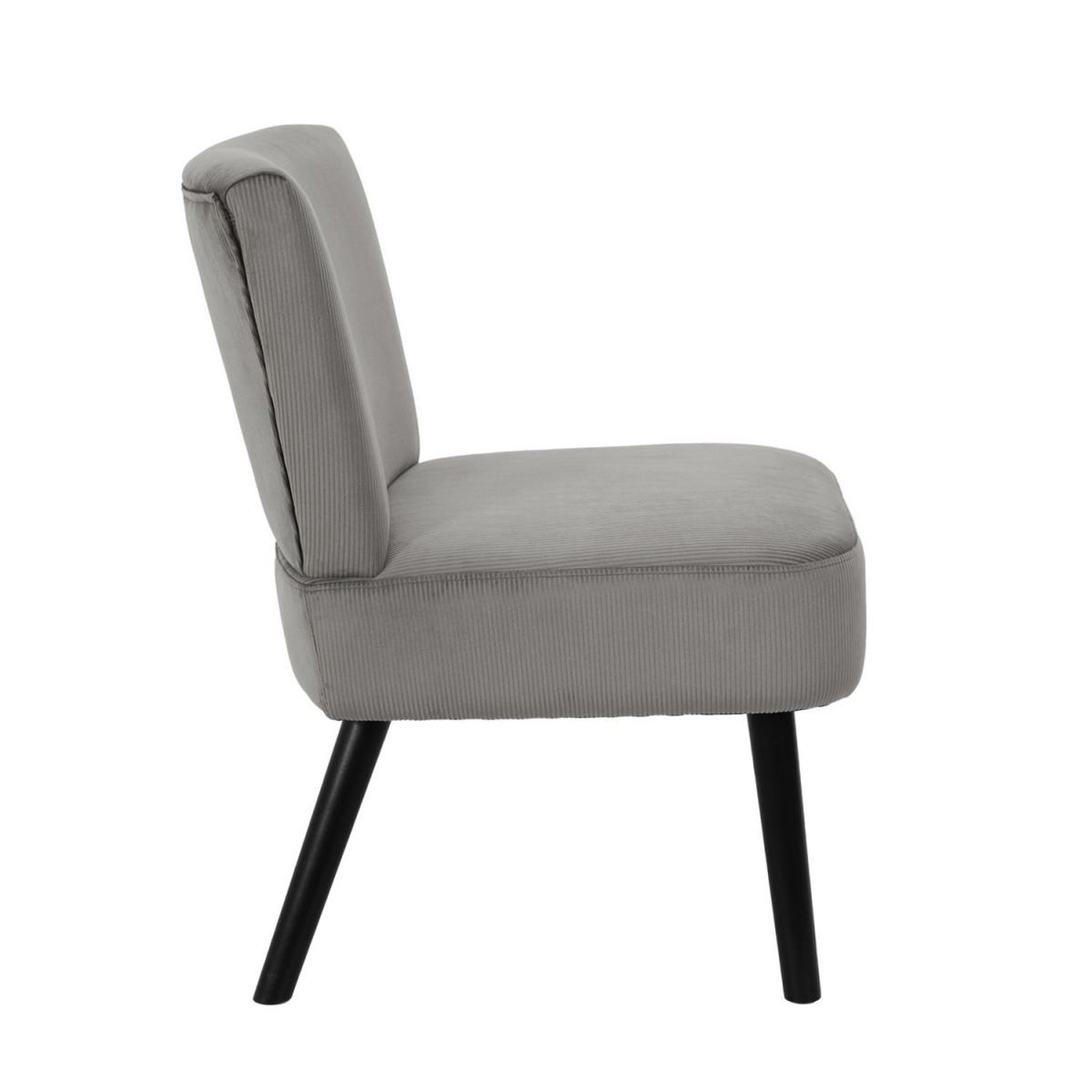 Voir la diapositive 4 : The Home Deco Factory Fauteuil crapaud  giulia  76cm gris