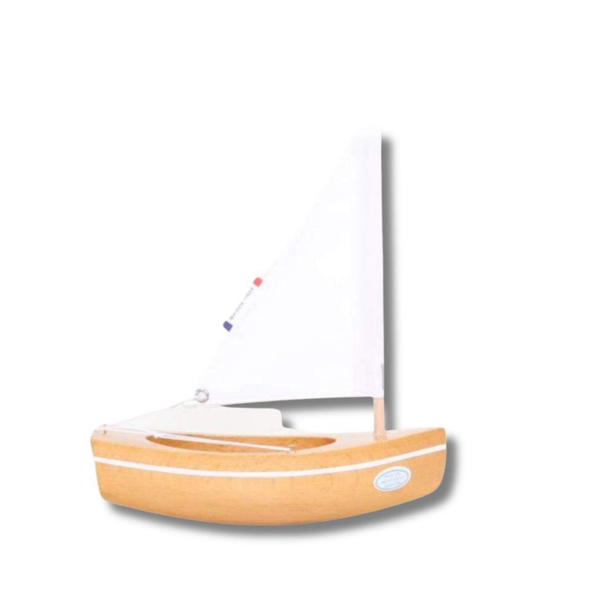 TIROT Le Bachi Naturel -Bateau en bois 17cm