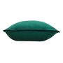 Voir la diapositive 2 : Paris Prix Coussin Déco Uni  Linette  30x50cm Émeraude