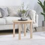 Voir la diapositive 1 : VIDAXL Table basse Ø 55x45 cm Bois massif de pin