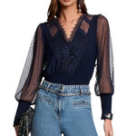 MORGAN Top  Femme Morgan TAGADO. Coloris disponibles : Bleu