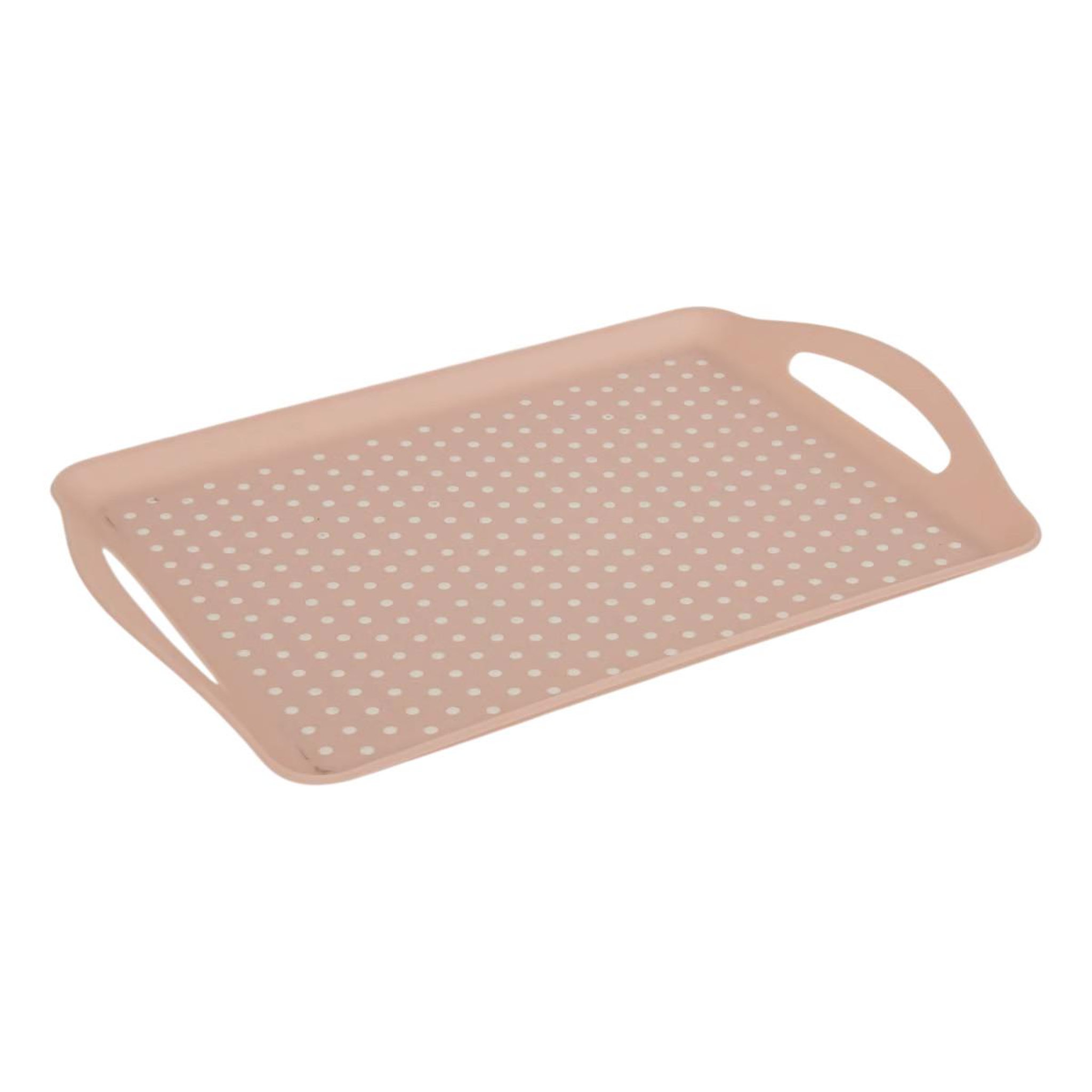 FIVE Plateau de service anti-dérapant  poly  45cm rose