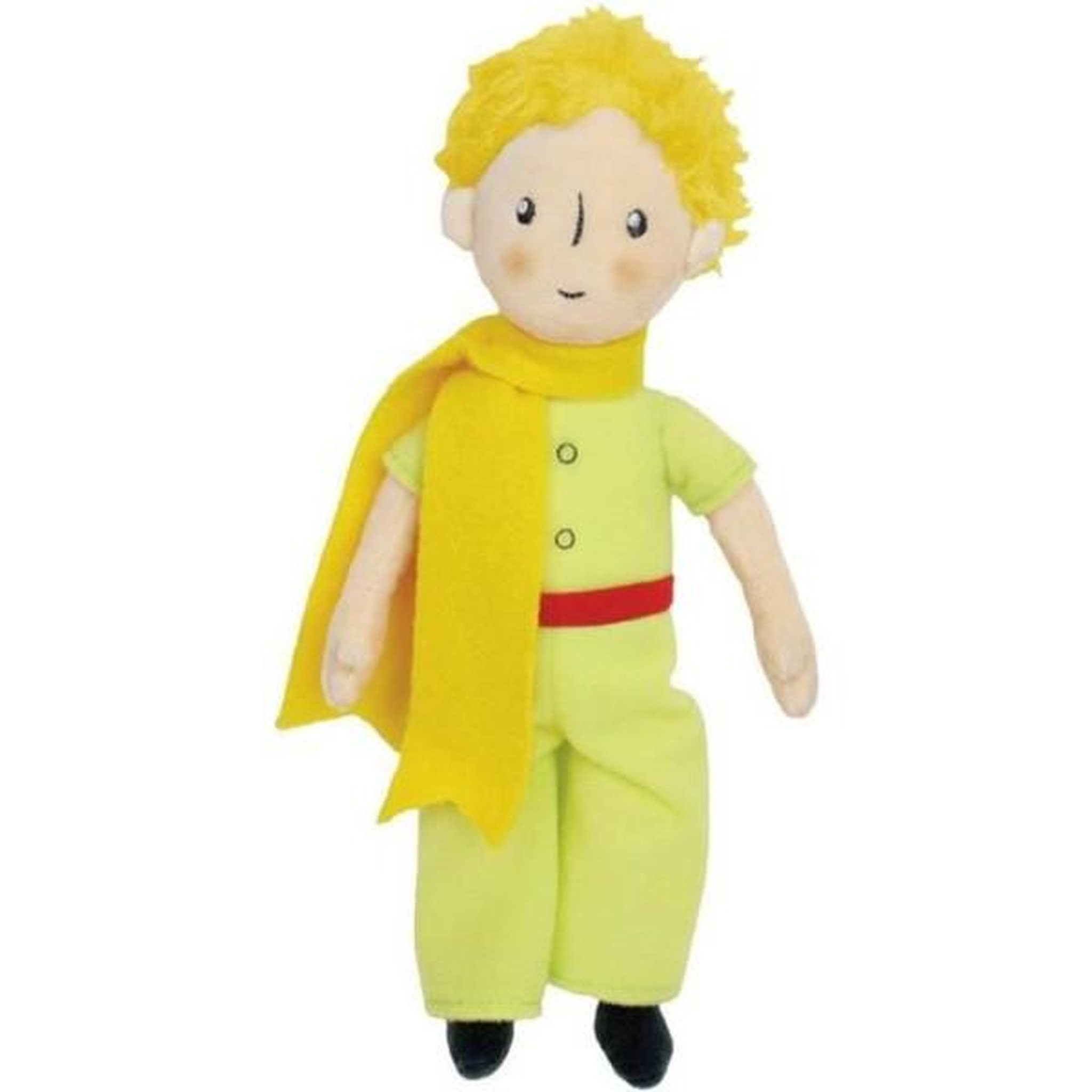 Voir la diapositive 2 : JEMINI Le petit prince saint exupéry peluche +/- 25 cm - jemini - représentation parfaite du célebre personnage.