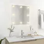 VIDAXL Miroir mural avec lampes LED Carre Verre