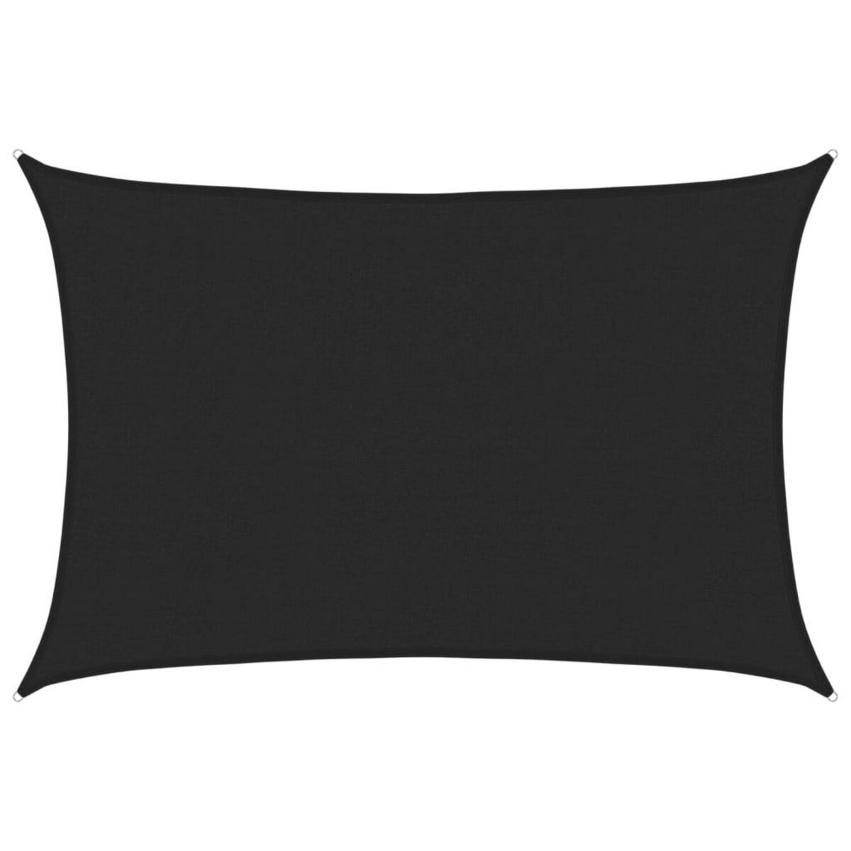 VIDAXL Voile d'ombrage 160 g/m^2 Noir 4x5 m PEHD