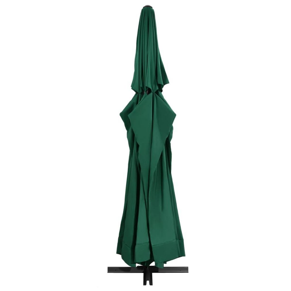 VIDAXL Parasol de jardin avec mat en aluminium 600 cm vert