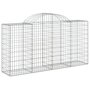 Voir la diapositive 3 : VIDAXL Paniers a gabions arques 18 pcs 200x50x100/120 cm fer galvanise