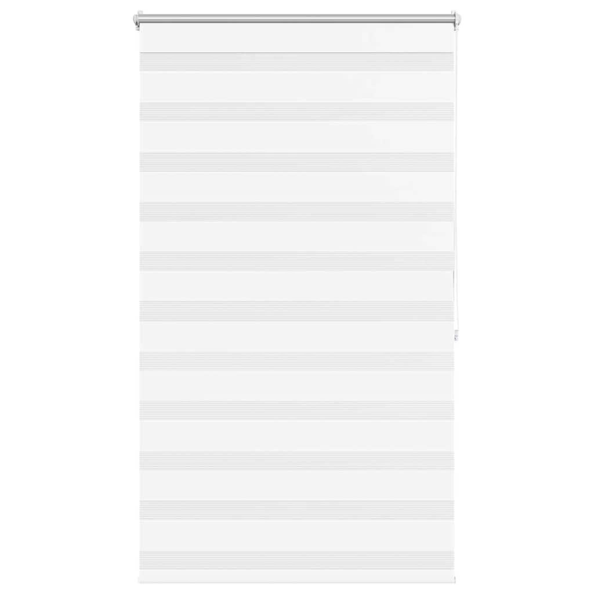 Voir la diapositive 2 : VIDAXL Store venitien zebre 100,9 x 175 cm, largeur du tissu 96,7 cm, blanc