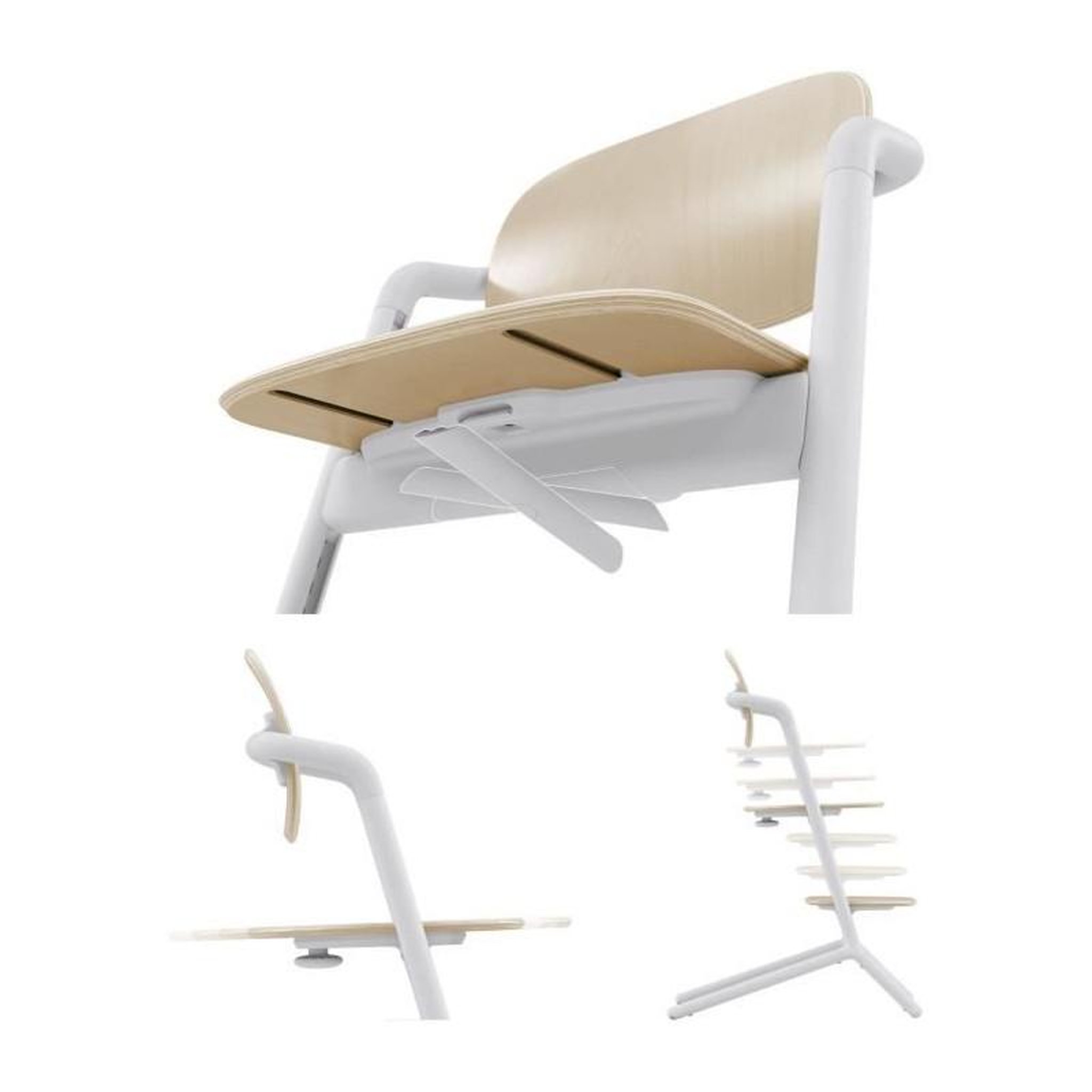Voir la diapositive 6 : CYBEX CYBEX - Chaise Haute Evolutive et Réglable Lemo 2 - Sand White