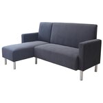 Habitat et Jardin Canapé d'angle tissu réversible  Rio  - 4 places - Gris