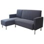 Voir la diapositive 1 : Habitat et Jardin Canapé d'angle tissu réversible  Rio  - 4 places - Gris