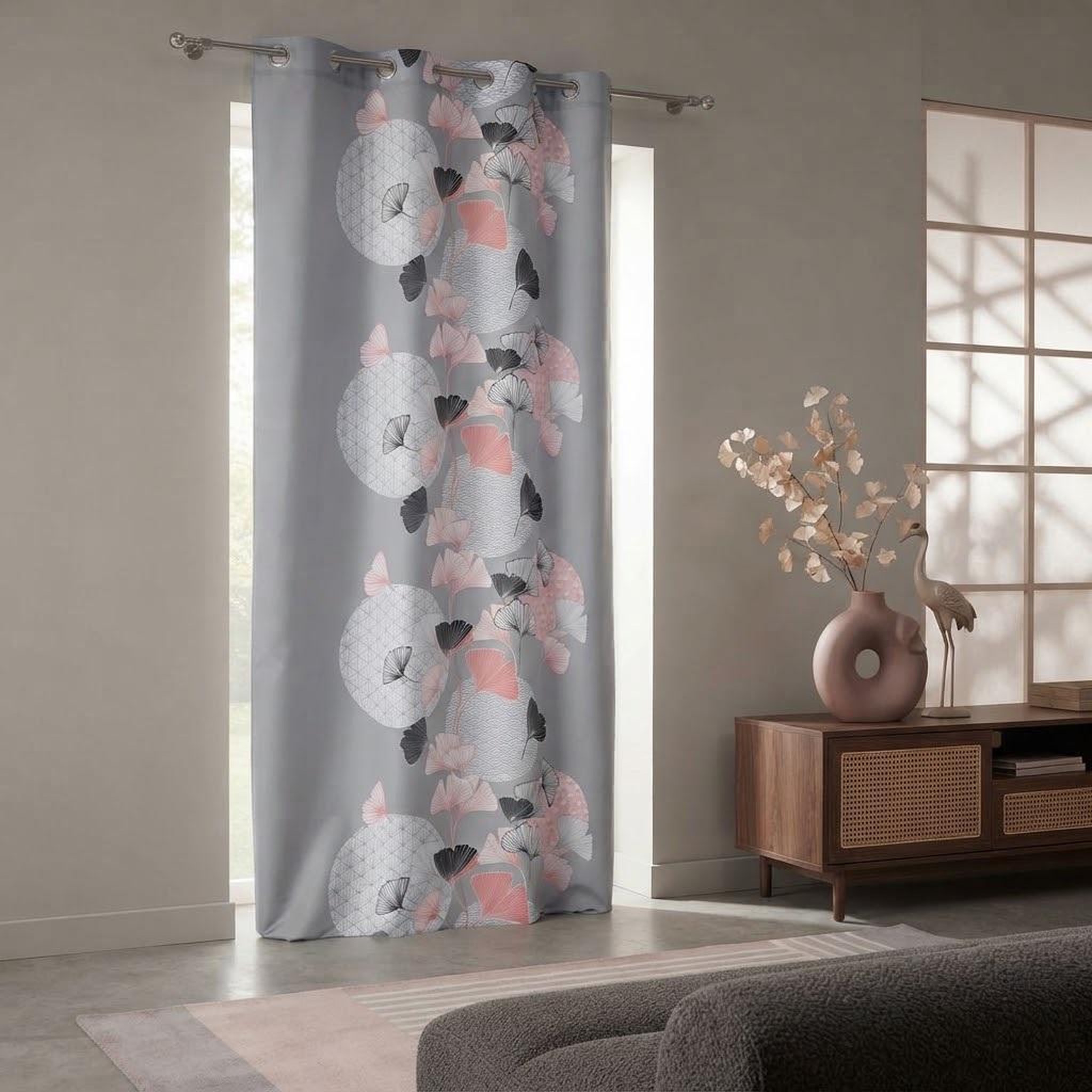 Voir la diapositive 4 : Eden Rideau a oeillets blush eden design et moderne