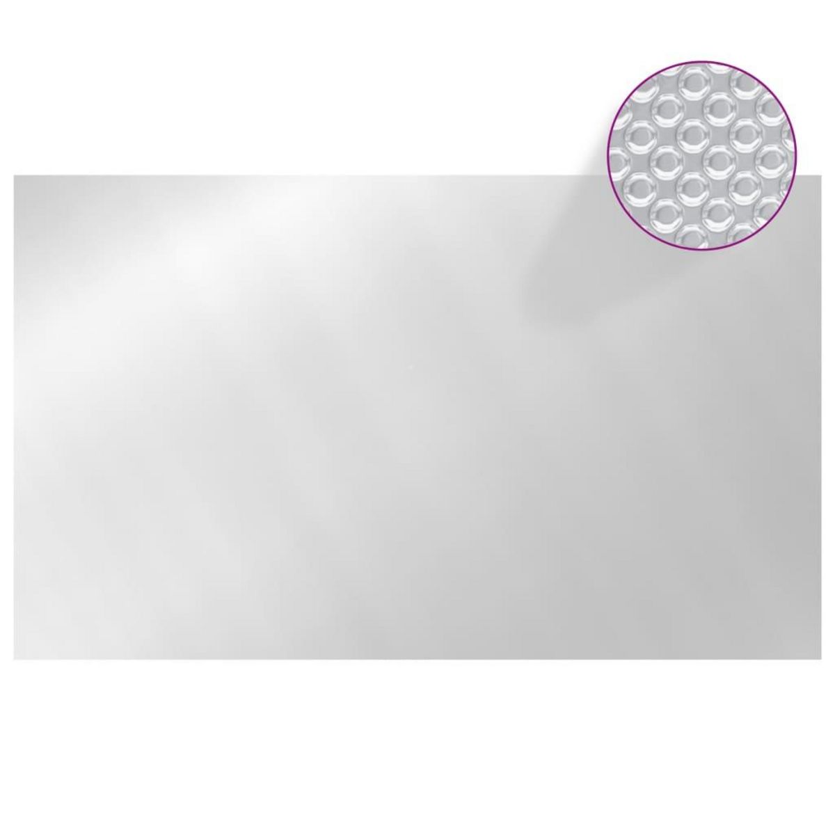 VIDAXL Couverture de piscine rectangulaire 500x300 cm PE Argente