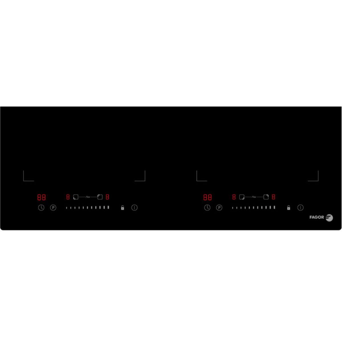 Fagor Table de cuisson à induction 60cm 4 feux 7200w noir - fai3546