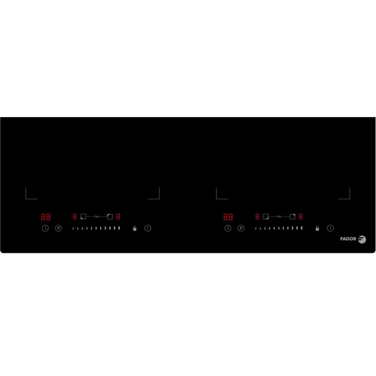 Fagor Table de cuisson à induction 60cm 4 feux 7200w noir - fai3546