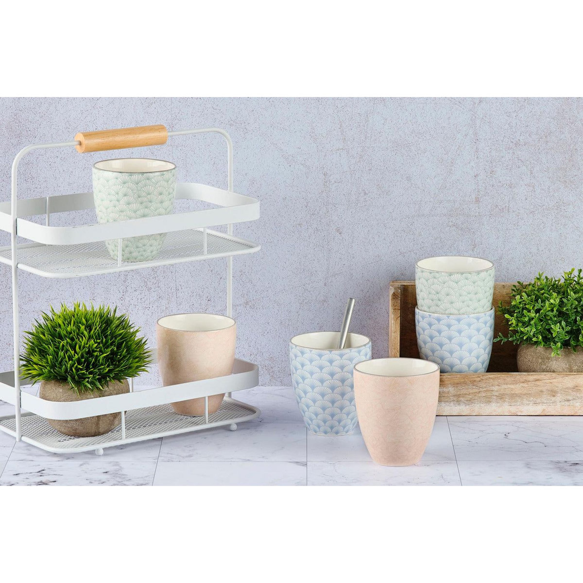 BJORN Mug PATTERN 30cl - 6 pièces - Pastel