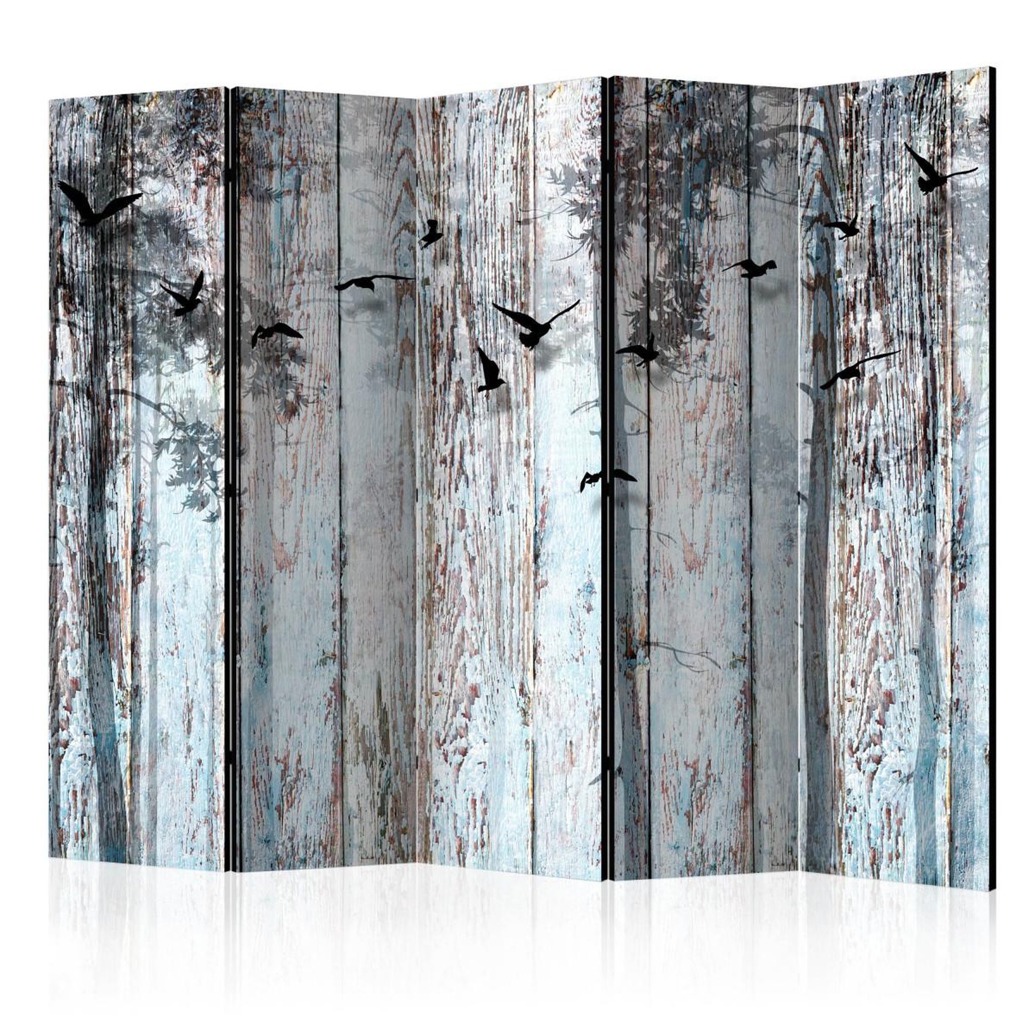 Paris Prix Paravent 5 volets  rustic boards  172x225cm