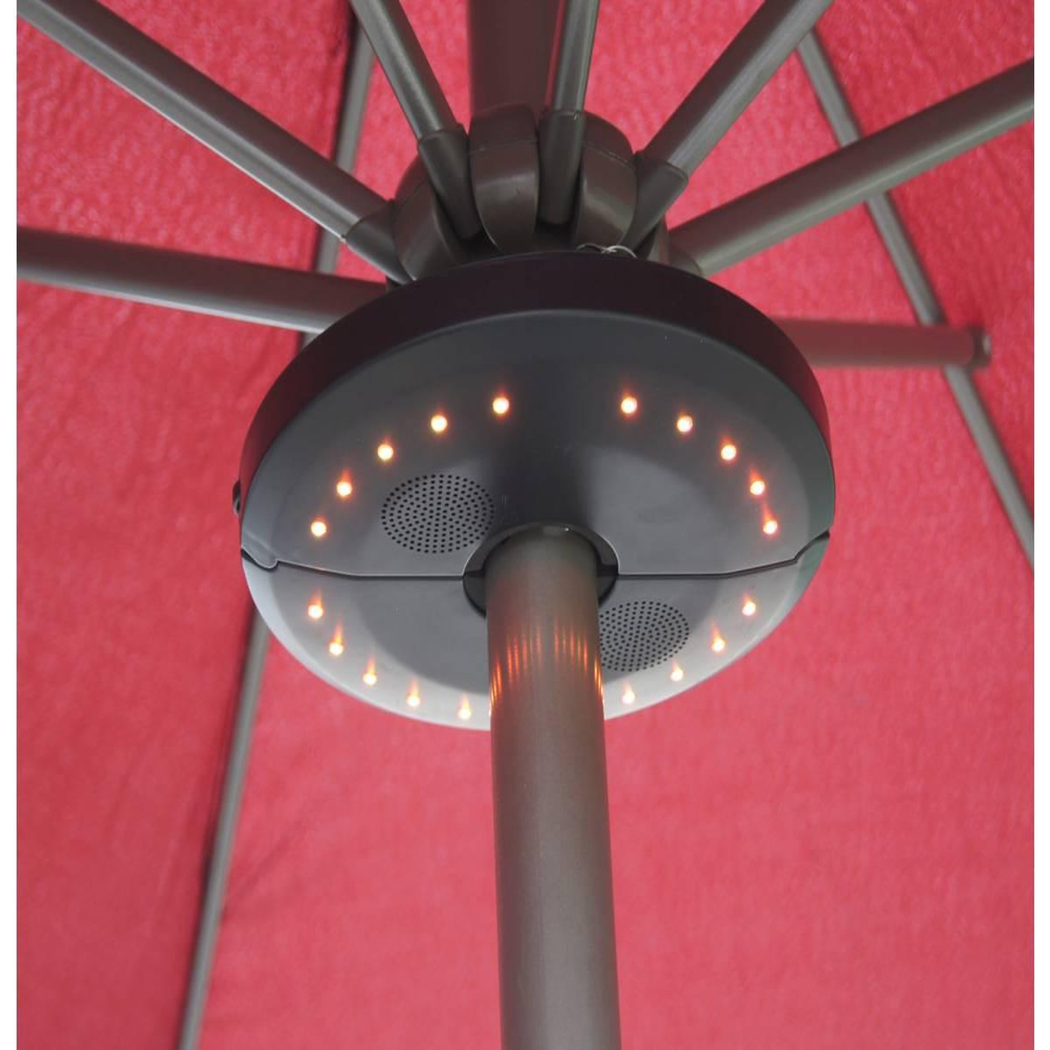 Habitat et Jardin Eclairage de jardin  umbrella  pour parasol - enceinte arceau