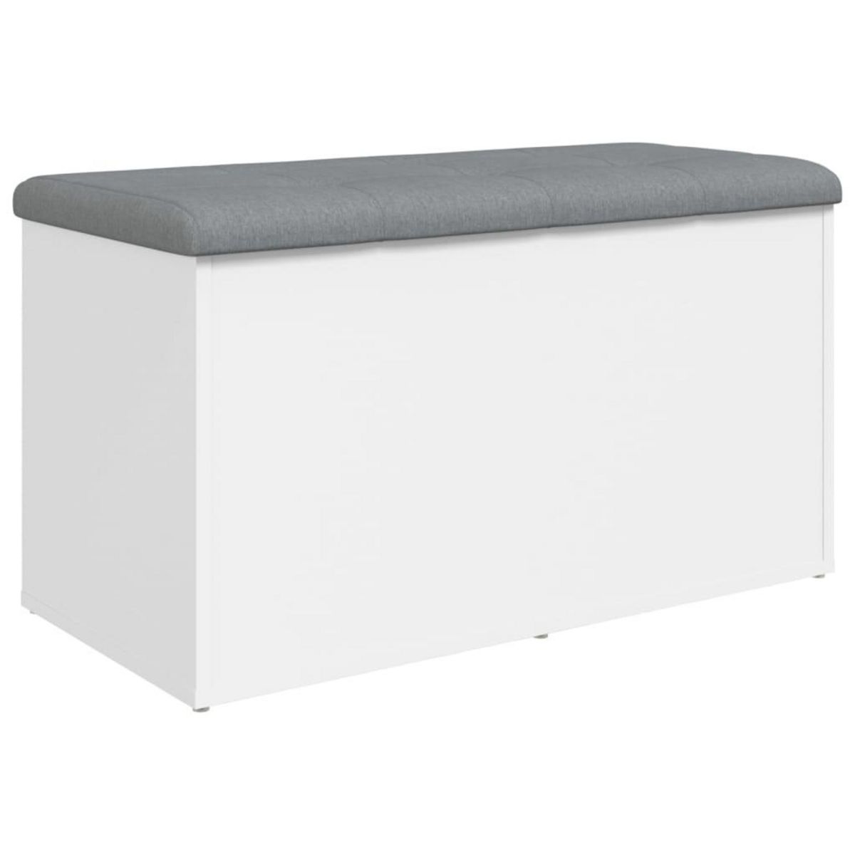 VIDAXL Banc de rangement blanc 82x42x45 cm bois d'ingenierie