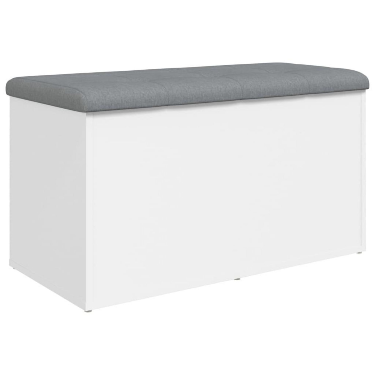 VIDAXL Banc de rangement blanc 82x42x45 cm bois d'ingenierie