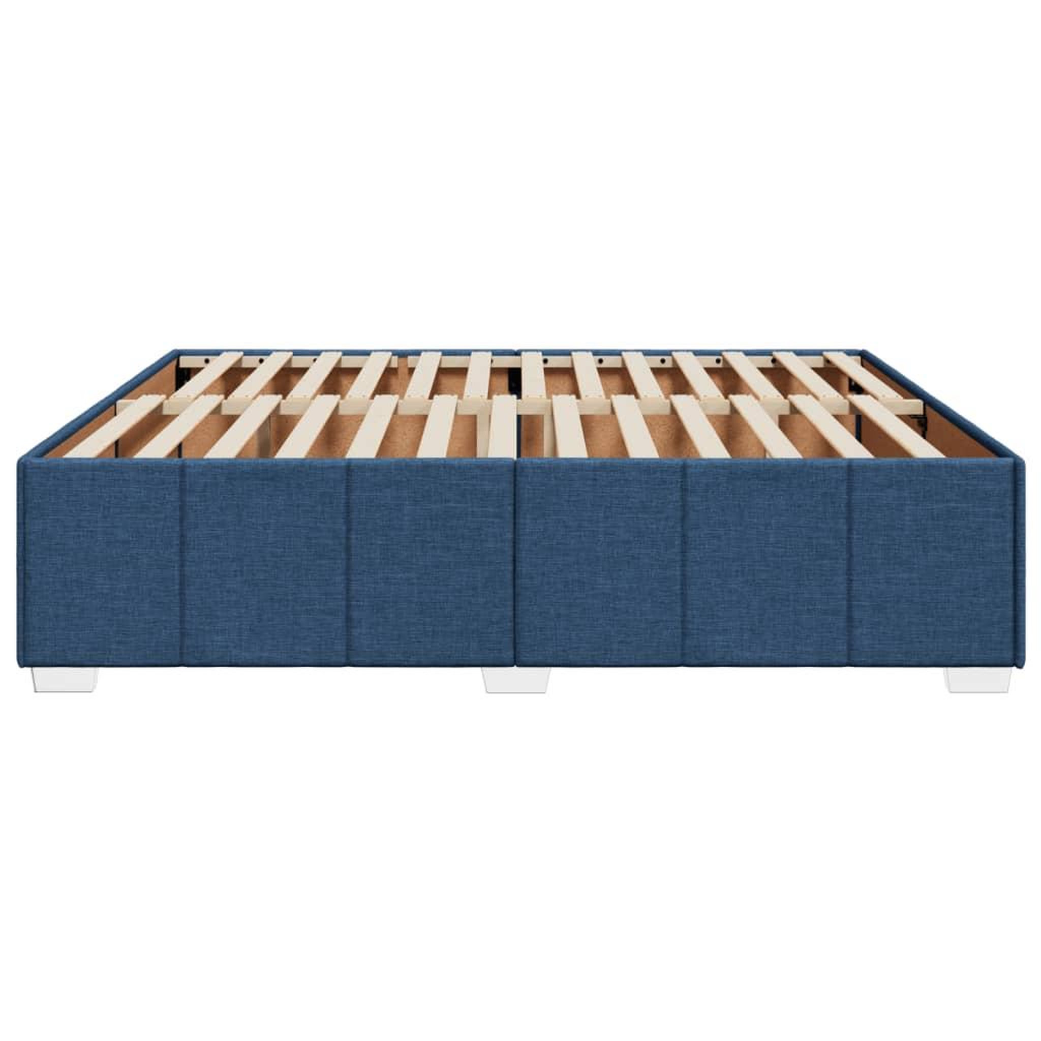 Voir la diapositive 5 : VIDAXL Cadre de lit sans matelas bleu 200x200 cm tissu