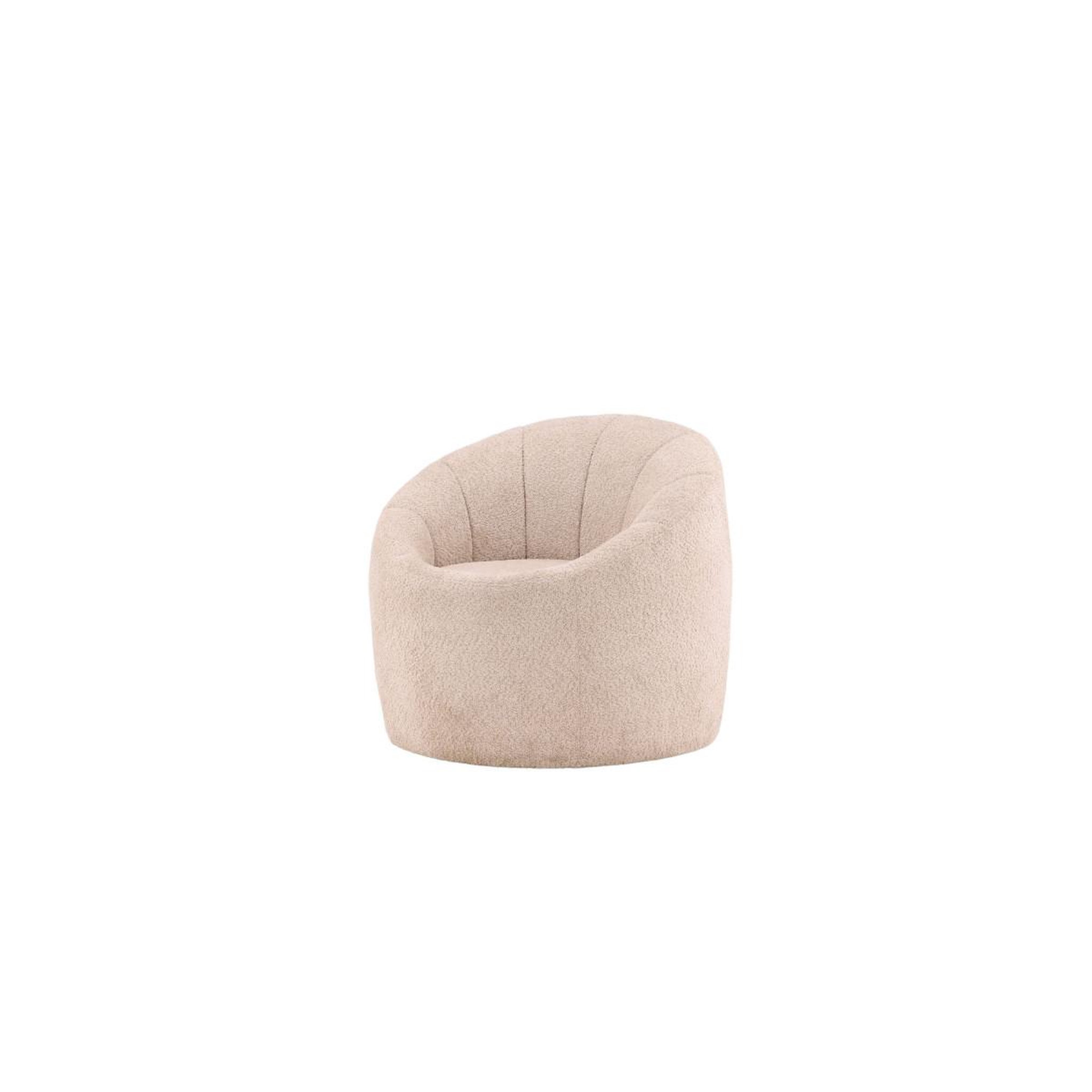 Voir la diapositive 5 : Paris Prix Pouf rond design  warren  80cm beige