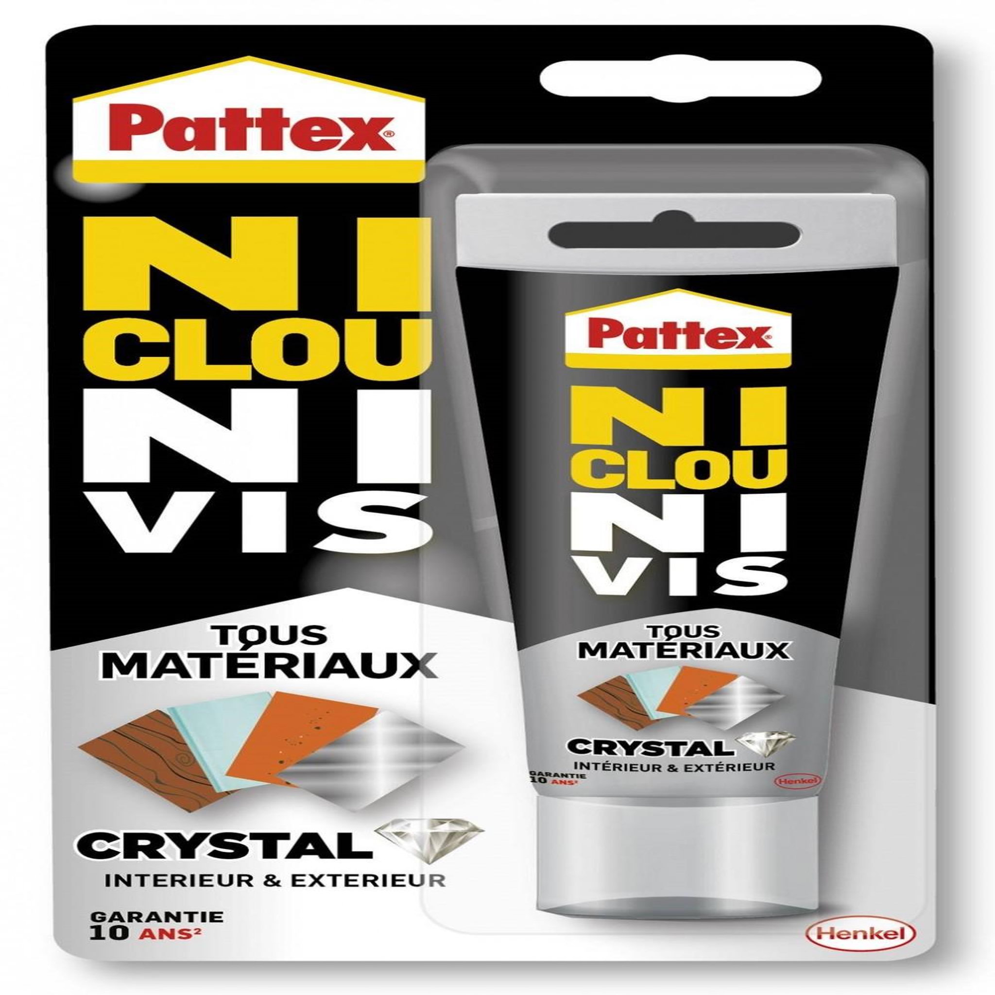 PATTEX Colle de fixation PATTEX Ni clou ni vis, 90 gr transparent