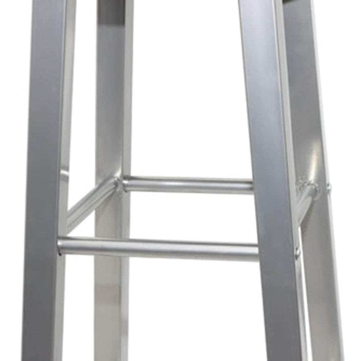 VIDAXL Tabourets de bar lot de 4 argente et marron MDF