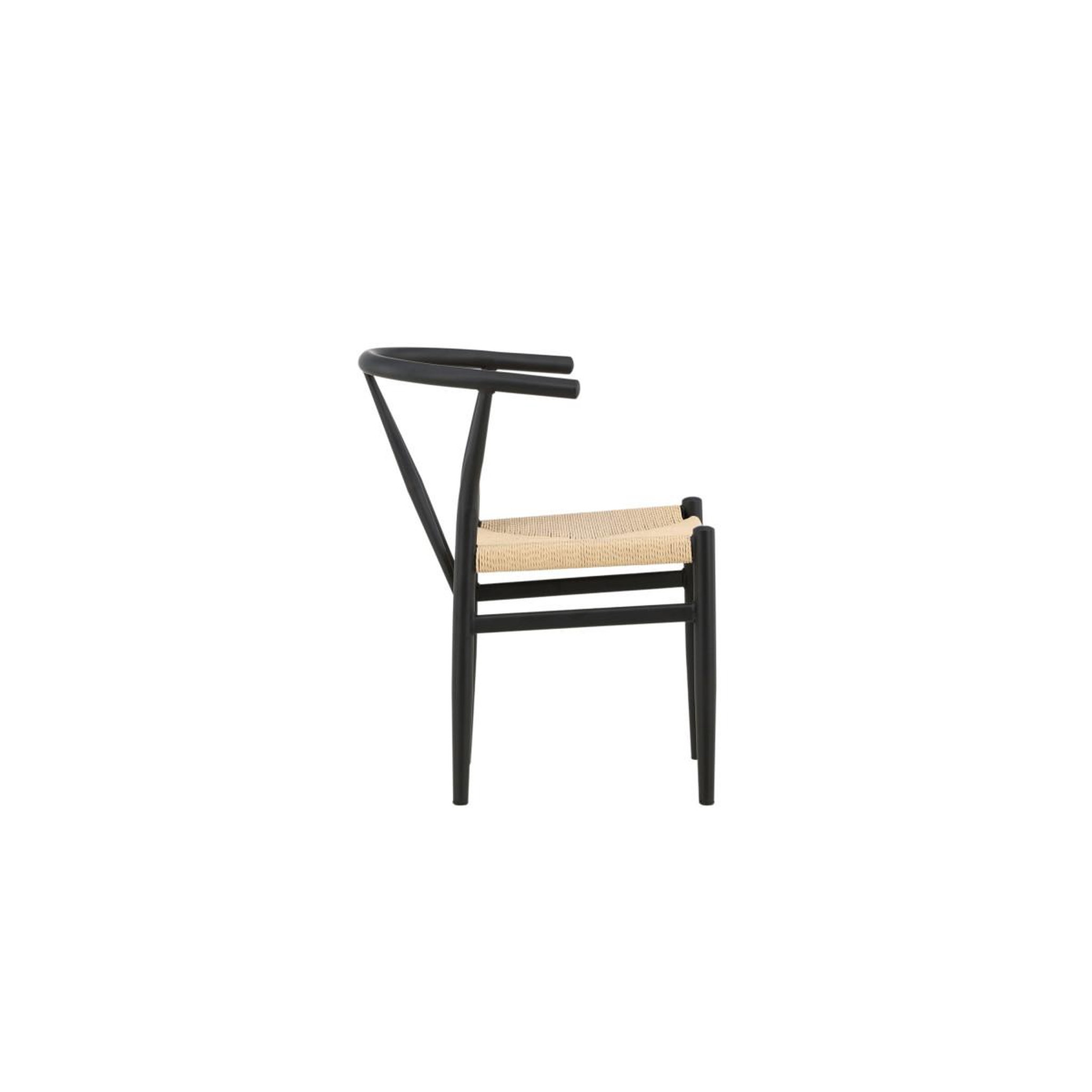 Voir la diapositive 2 : Paris Prix Chaise en rotin  alfons  72cm noir